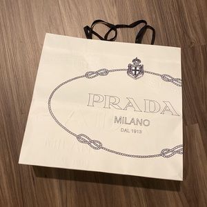 Authentic large Prada shopping bag